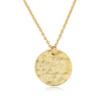 collar de oro plata de ley 925 colgante personalizado moda geométrica collar de monedas vintage
